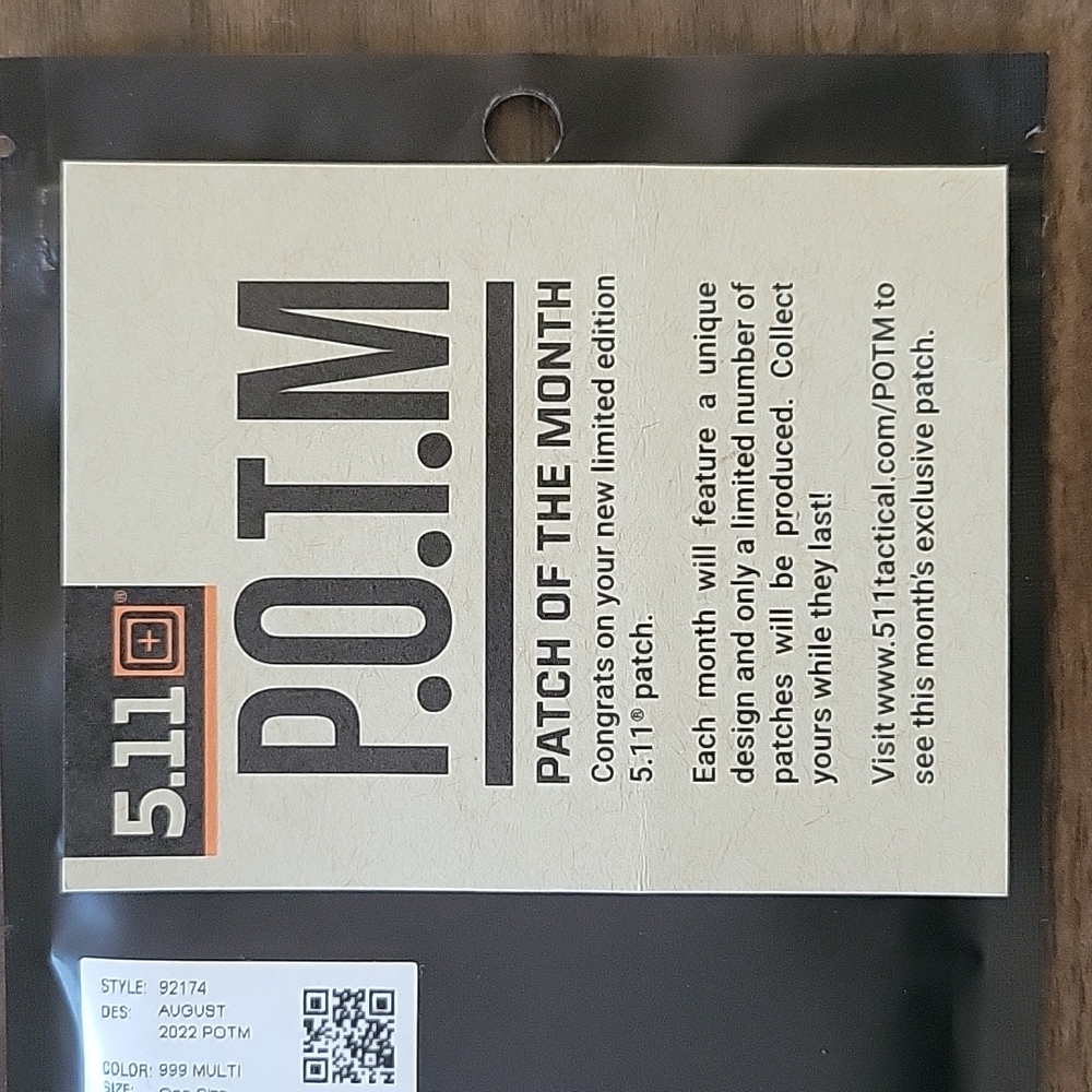 5.11 tactical morale patch - NEW - Picture 3 of 3